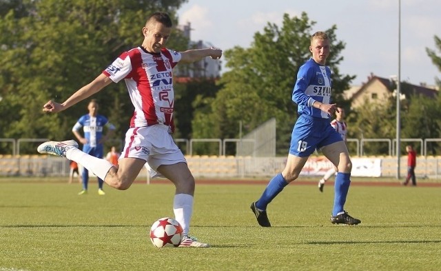Tomasz Ciecko strzelił gola I-ligowemu rwalowi.