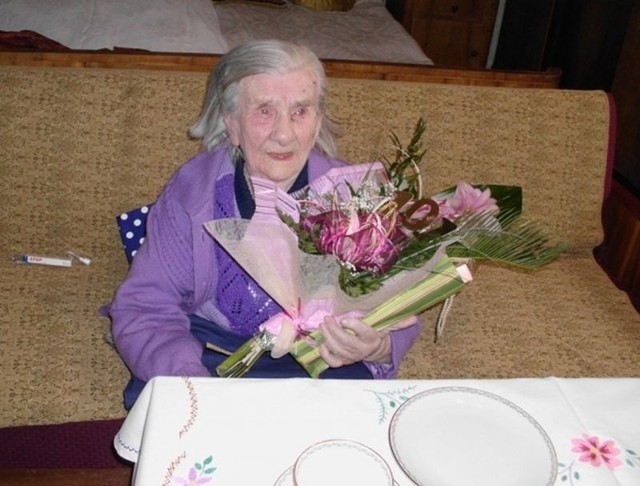 Gertruda Jendrzej z Wojciechowa ukończyła 101 lat.