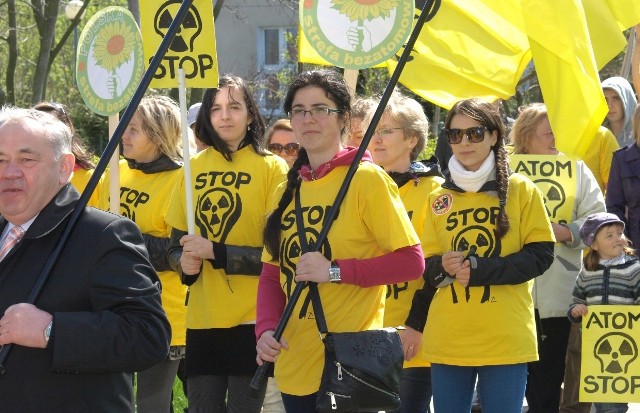 Protest przeciwko budowie elektrowni atomowej w Gaskach.