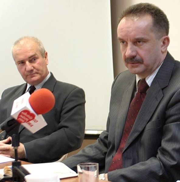 Prokurator Edward Podsiadły (z lewej) zastąpił na stanowisku szefa tarnobrzeskiej Prokuratury Okręgowej prokuratora Janusza Woźnika (z prawej).