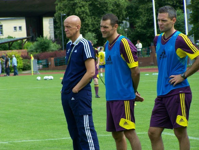 Pierluigi Collina podczas treningu sędziów Euro 2012 w Warszawie