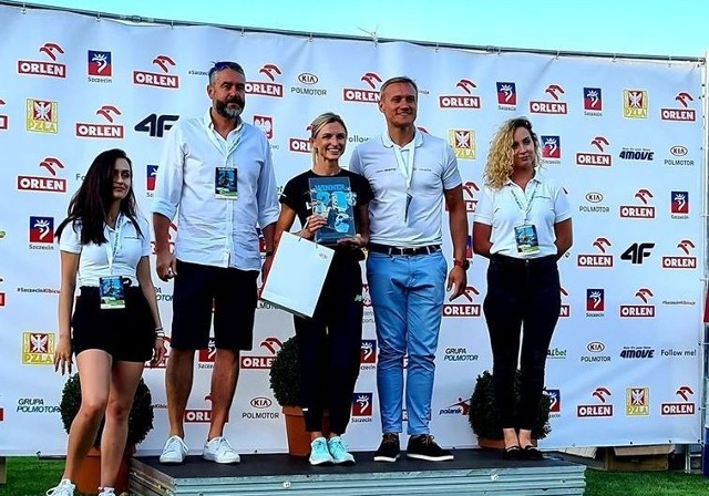 Małgorzata Hołub-Kowalik (AZS UMCS Lublin) na podium w Szczecinie