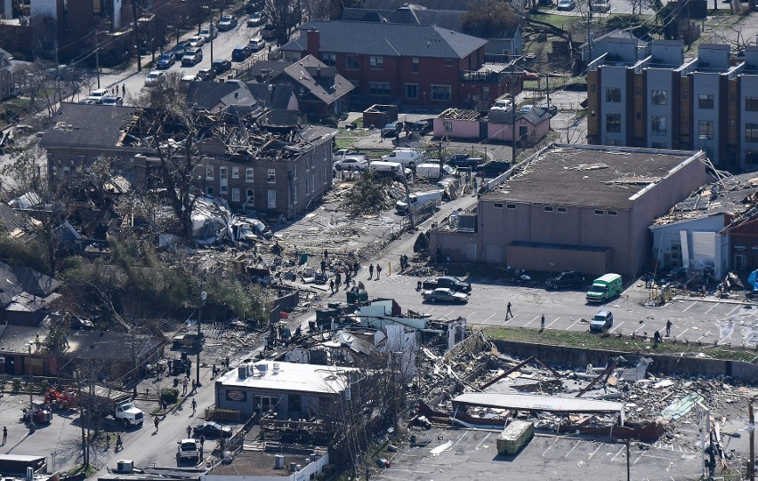USA: Zabójcze tornada przeszły przez Nashville w stanie...