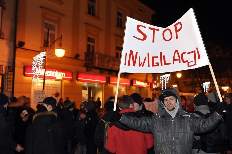 Protest przeciwko ACTA w Przemyślu...