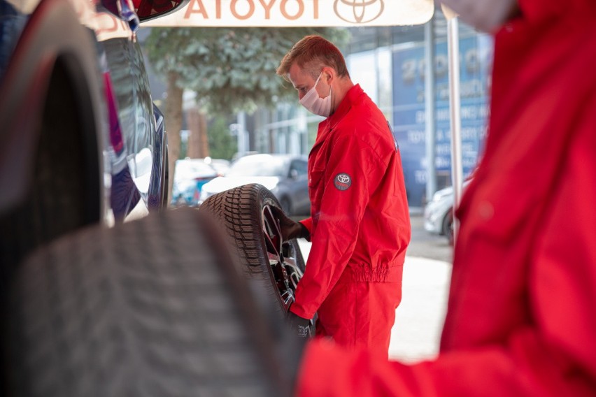 Tak wygląda pitstop Toyoty.