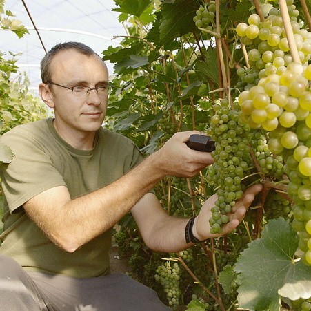 Robert Koziarski wraz z rodziną od czterech lat inwestuje czas i pieniądze w winnicę