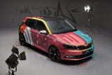 Skoda Fabia Graffiti Art Car. Uliczna sztuka