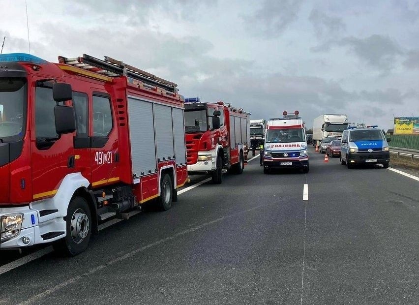 Jedna nitka autostrady A4 w kierunku Katowic jest...