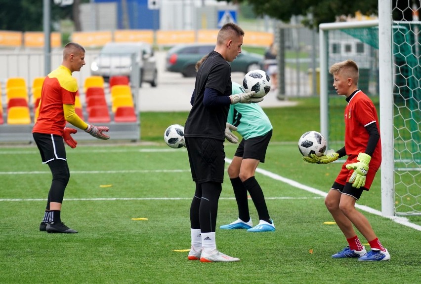 Trening Jagiellonii z rocznika 2005 prowadzonej przez...