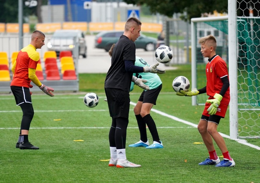 Trening Jagiellonii z rocznika 2005 prowadzonej przez...