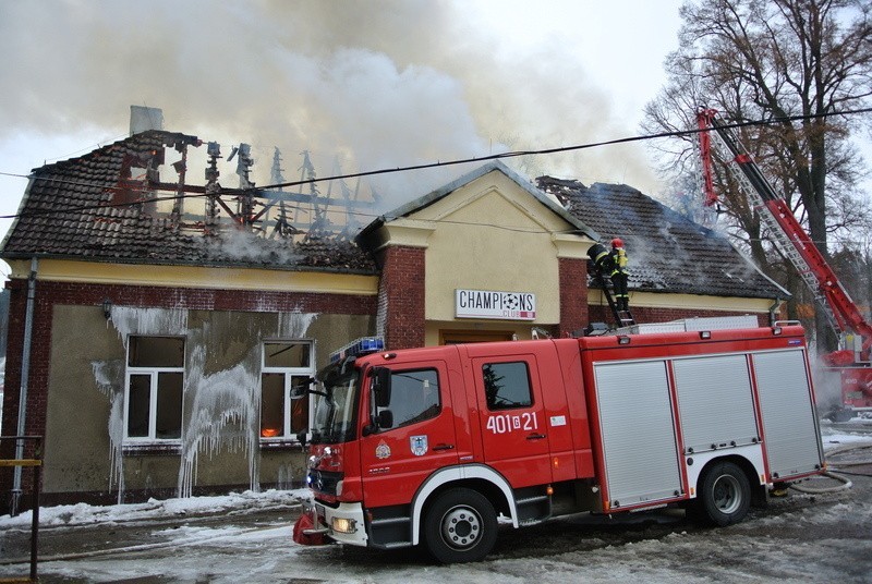 Pożar restauracji w Bytowie