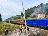 W wagonie kolejowym tliła się siarka. Interwencja strażaków pod Bydgoszczą