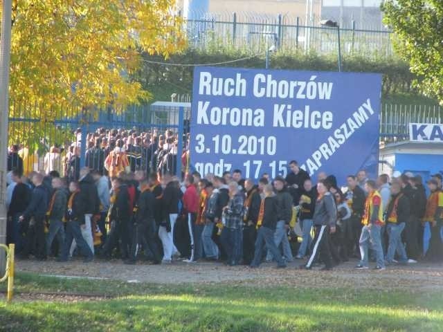 Ruch Chorzów 0:1 Korona Kielce (kibice, trybuny)