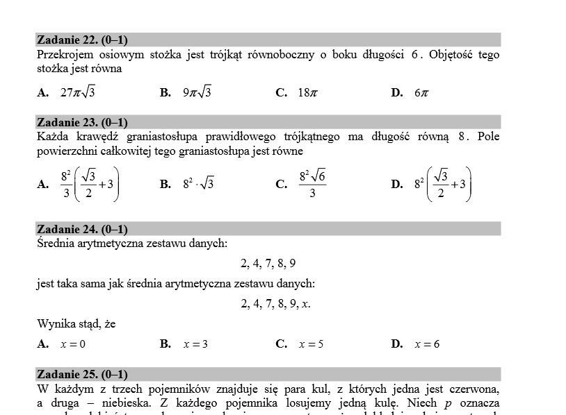 Matura 2015 - matematyka - arkusz cke - odpowiedzi -...