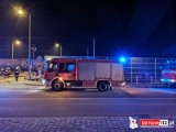 Wola Rzędzińska. Wstrzymany ruch pociągów na trasie Tarnów - Dębica. Strażacy gaszą pożar lokomotywy ciągnącej cysterny z benzyną [ZDJĘCIA]