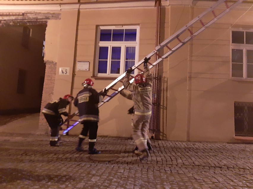 Interwencja straży pożarnej na Starym Mieście w Lublinie