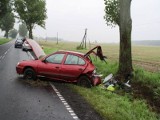 Wypadek w Proszyskach.Trzy osoby w szpitalu