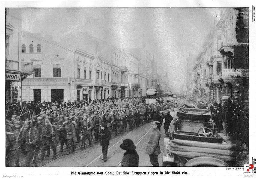 6 grudnia 1914 do Łodzi wkroczyły wojska niemieckie, dzień...