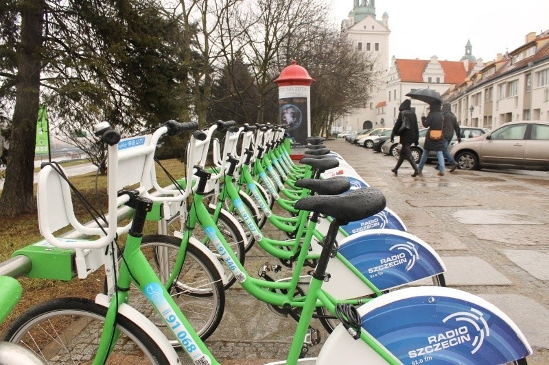 1 marca - wróciły rowery miejsce w Szczecinie