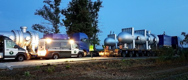 Nielegalny transport ponadnormatywny zatrzymany w Głuchołazach.