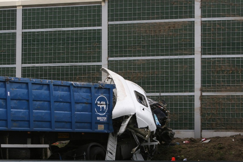 Wypadek na A1 w Bełku