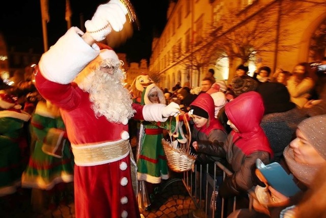 Święty Mikołaj na wrocławskim Rynku