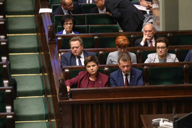 12.09.2017 warszawa pierwsze  posiedzenie sejmu po wakacyjnej przerwie nz beata szydlo mariusz blaszczak elzbieta rafalska adam guz/polska press