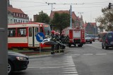 Zderzenie tramwaju z samochodem osobowym w Gdańsku Hucisku [ZDJĘCIA,WIDEO]