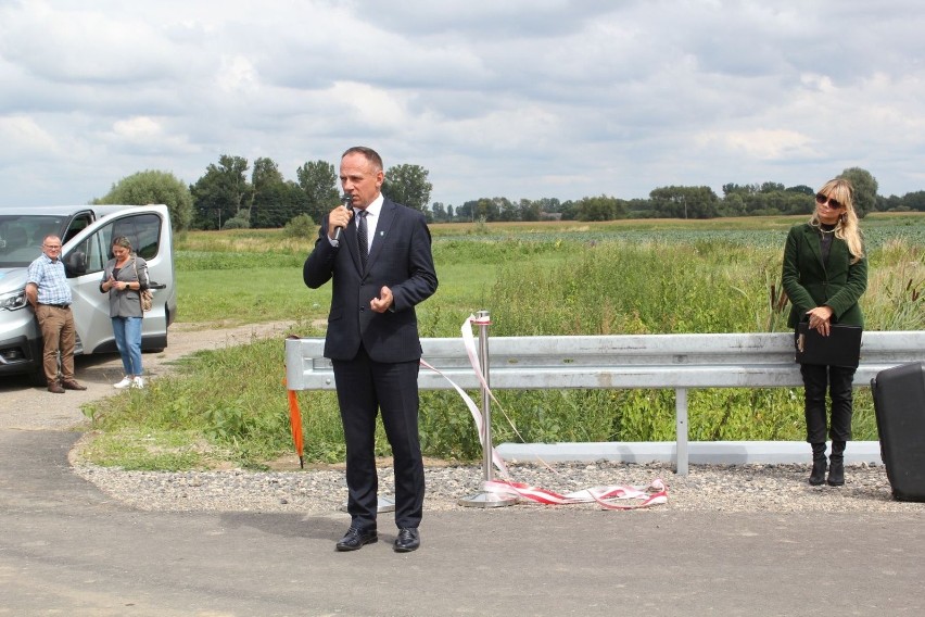 O nowej drodze mówił starosta Krzysztof Wolski.