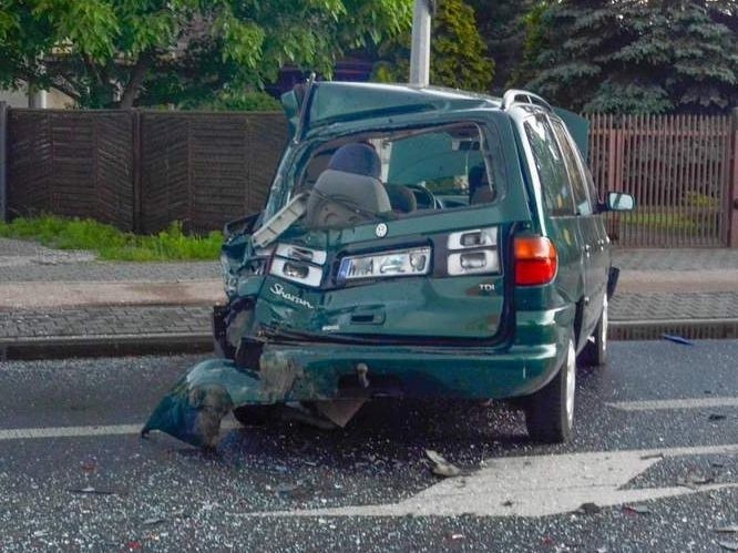 Wypadek na ulicy Słowackiego w Radomiu.