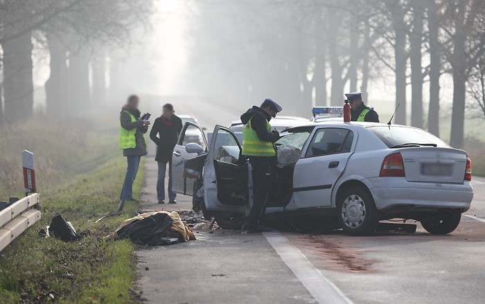 Wypadek na trasie Slupsk - Ustka