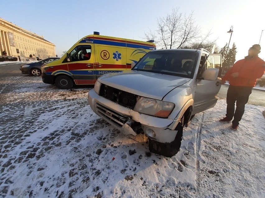 Wypadek przy Urzędzie Wojewódzkim 17.01.2021