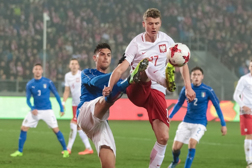 Polska - Włochy drużyn U-21 na stadionie w Krakowie