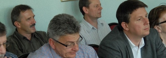 Od lewej: Zbigniew Lechmański (Beton Stal), Wiesław Szczepkowski (Omis), Andrzej Brzózy (Narev Inwestycje), Piotr Rutkowski (Targor)