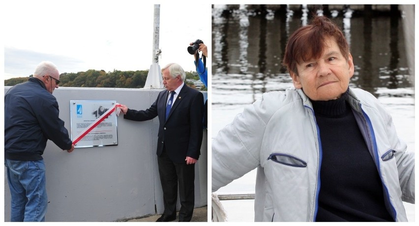 Pierwsza kobieta, która samotnie opłynęła świat, została uhonorowana w Gdyni. Tablica Krystyny Chojnowskiej-Liskiewicz w marinie