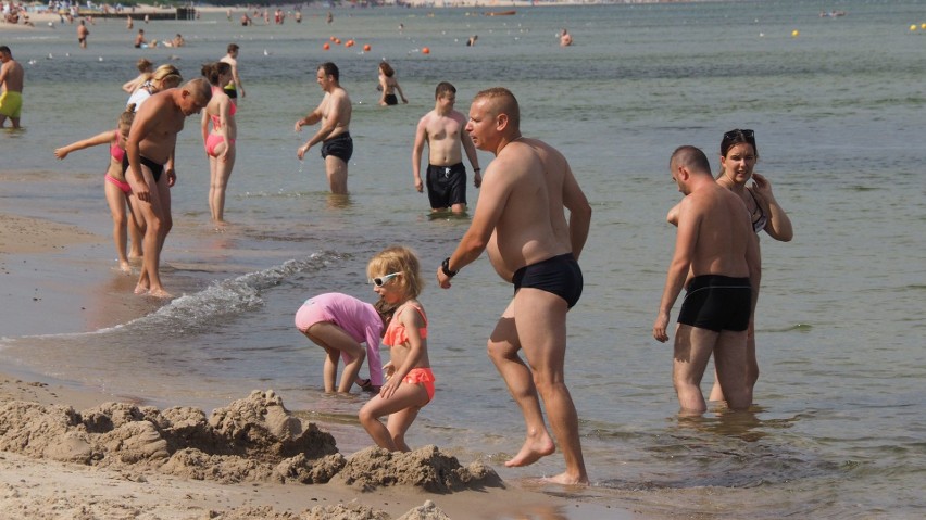 Zobaczcie, jak we wtorkowe południe wyglądała plaża...