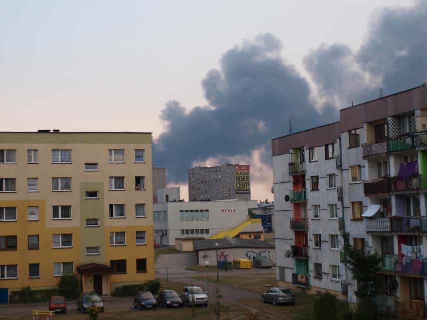 Pożar hali w Zawierciu