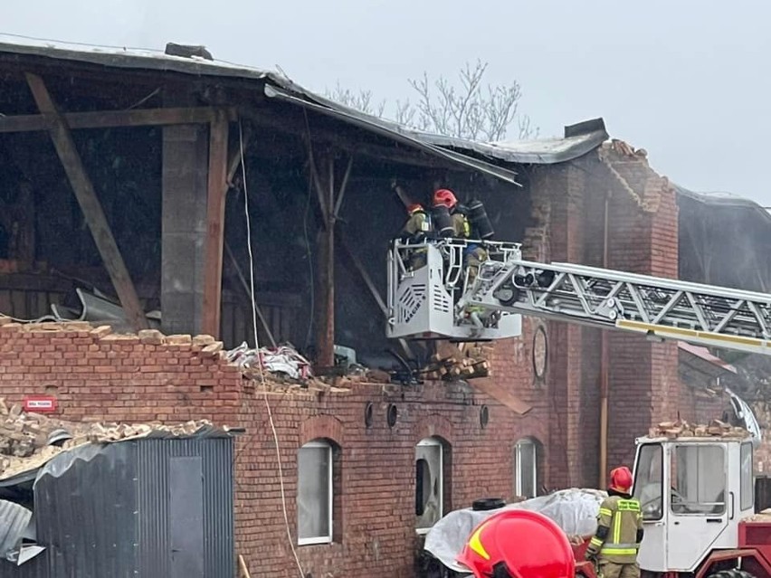 Eksplozja rozerwałą halę zakładu produkującego pellet w...