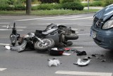 Kraksa w Lipnie. Motocyklistka ranna w zderzeniu z osobówką