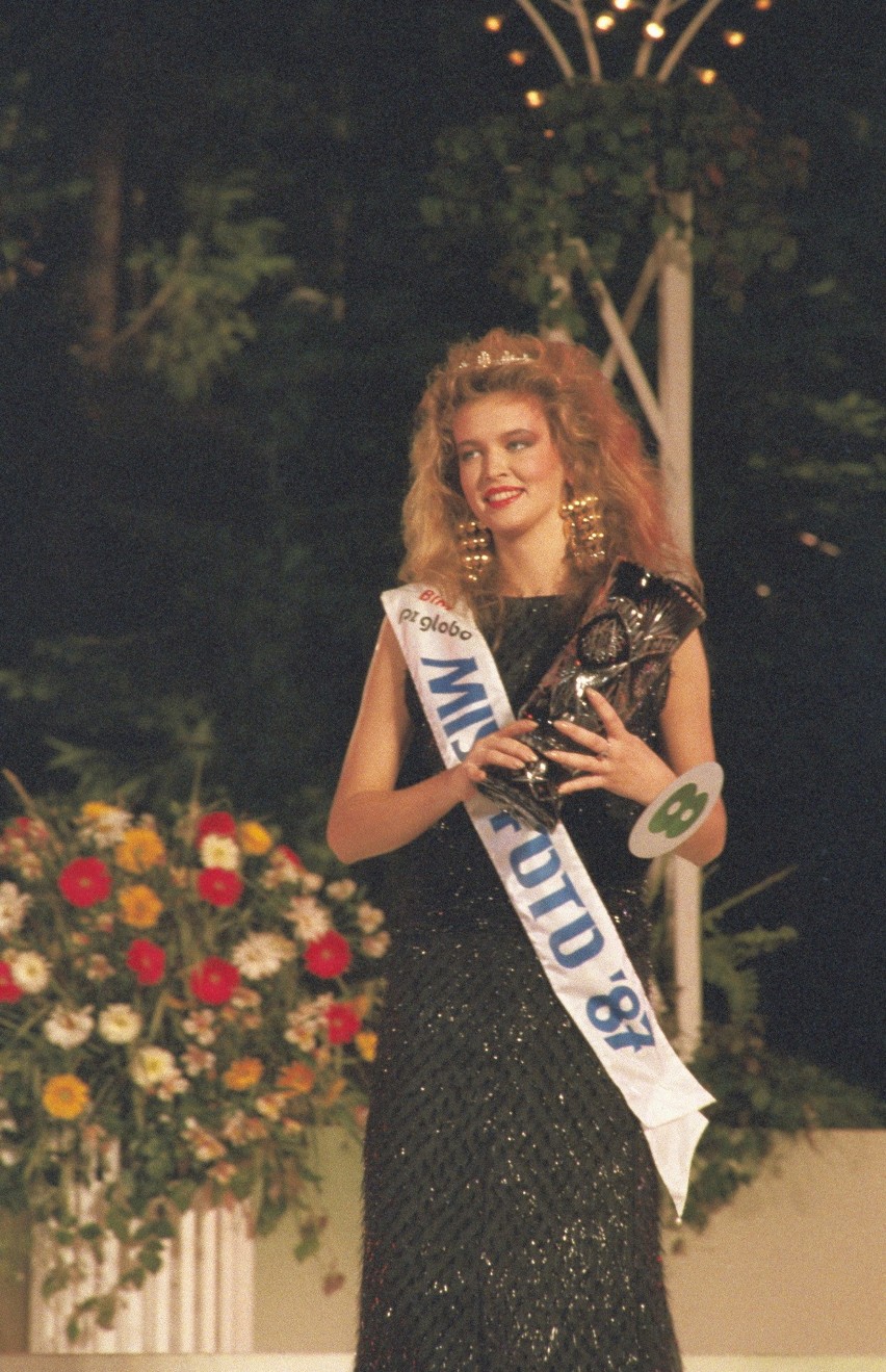 Sopot 31.07.1987. Finał konkursu Miss Polonia '87 w Operze...
