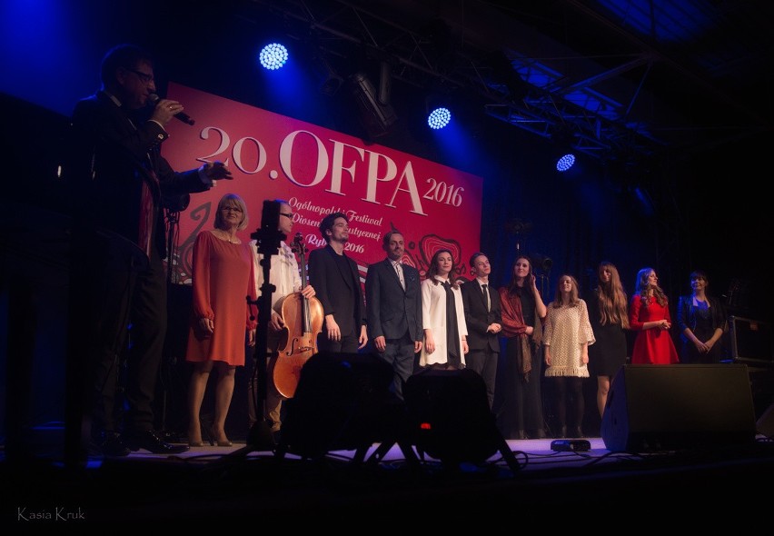 LAUREACI 20. OFPA Rybnik 2016 podczas Koncertu Laureatów...