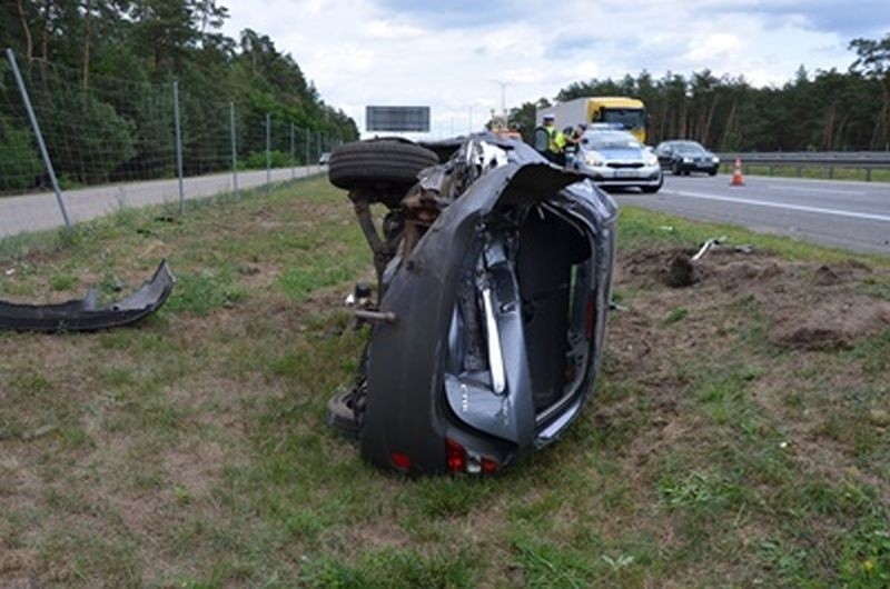 Powiat wyszkowski. Wypadek na S8. Zderzyły się dwa auta. 05.08.2019 [ZDJĘCIA]