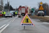 Wypadek w Nakle Śląskim na DK78: Ciężarówka wjechała w samochód osobowy. Są ranni