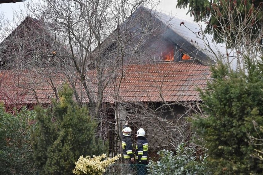 Pożar budynku mieszkalnego przy ulicy Żwirowej w Nowym...