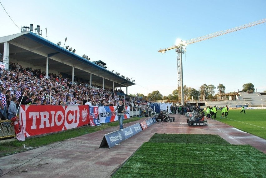 Stadion Górnika Zabrze przed pierwszym meczem sezonu z Legią...