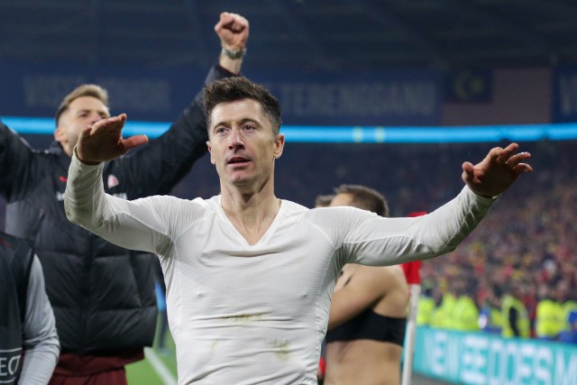 Robert Lewandowski fetuje awans Polski na Euro 2024