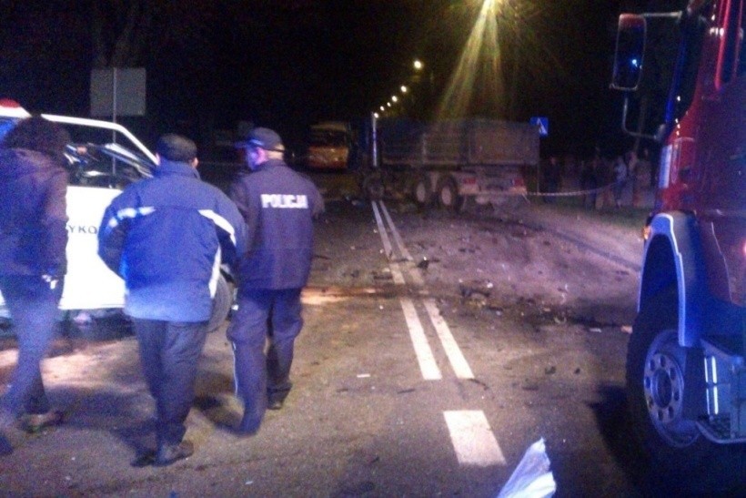 Śmiertelny wypadek na drodze krajowej nr 72 w Brzezinach