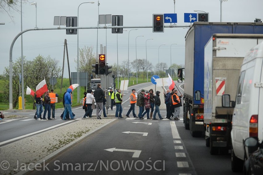 Pracownicy firmy BIOETANOL blokowali drogę krajową 91