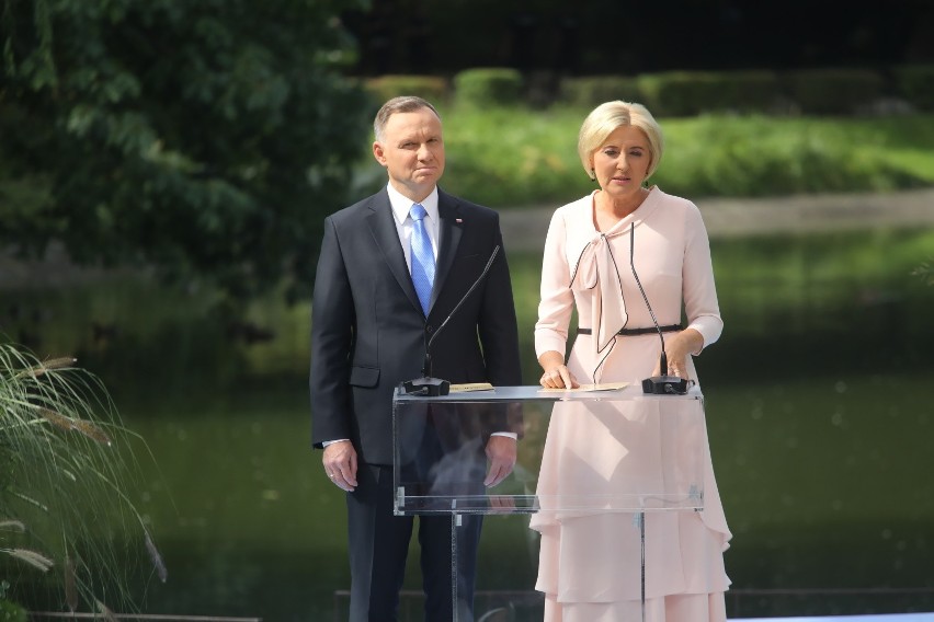 Prezydent RP Andrzej Duda i pierwsza dama Agata...