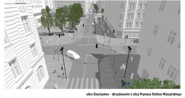 Ulica Zwycięstwa w Gliwicach: jest koncepcja przebudowy z tramwajem elektrycznym